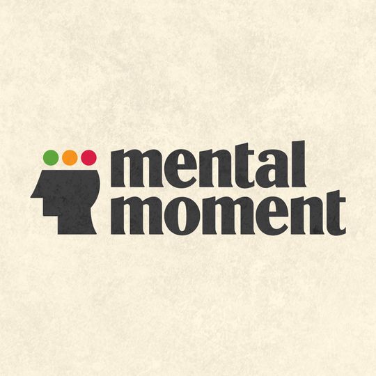 Mental Moment logo placed on a textured grain background